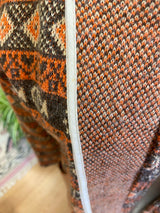 Orange patterned cardigan